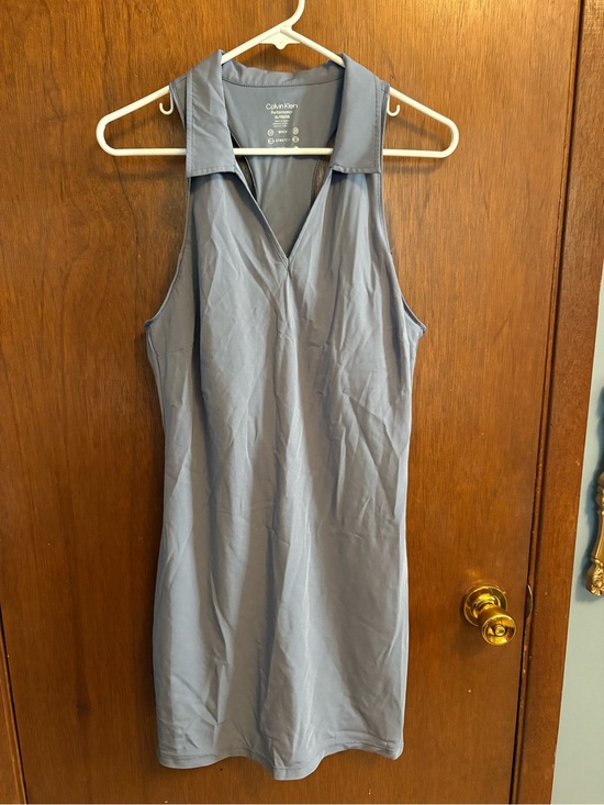 Calvin Klein Dresses & Skirts - Calvin Klein Collared Sleeveless Prefirmance dress in Slate